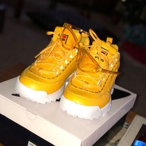yellow filas kids